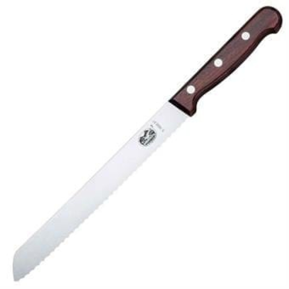 Brödkniv 21 cm, trähandtag - Victorinox i gruppen Matlagning / Köksknivar / Brödknivar hos KitchenLab (1095-13312)