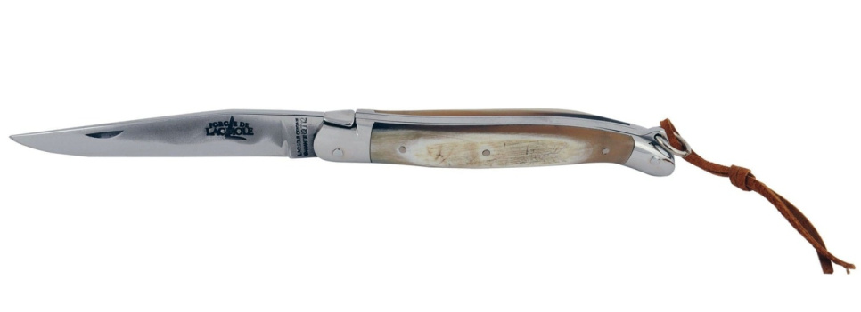 Köttkniv med fällbart blad - handtag i kohorn i gruppen Dukning / Bestick / Knivar hos The Kitchen Lab (1446-17101)