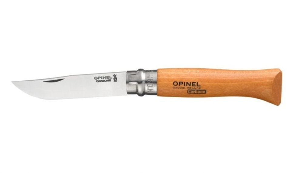 Fällkniv i kolstål, trähandtag - Opinel i gruppen Matlagning / Köksknivar / Övriga knivar hos KitchenLab (1861-22608)