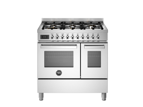 Bertazzoni Professional-serien Gasspis 90 cm, 6 Brännare, Dubbelugn, Rostfri