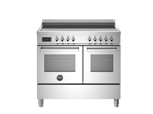 Bertazzoni Pofessional-serien Induktionsspis 100 cm, 5 Zoner, Dubbelugn, Rostfri