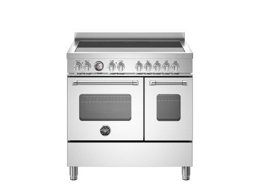 Bertazzoni Master-serien Induktionsspis 90 cm, 5 Zoner, Dubbelugn, Rostfri