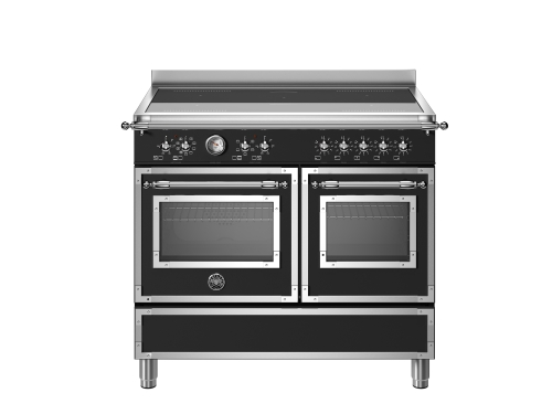 Bertazzoni Heritage-serien Induktionsspis 100 cm, 5 Zoner, Dubbelugn, Matt-svart