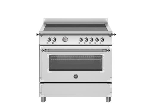 Bertazzoni Heritage-serien Induktionsspis 90 cm, 5 Zoner, Singelugn, rostfri