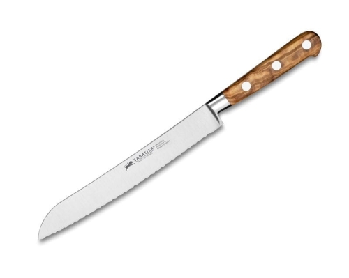 Ideal Provence Brödkniv 20 cm, olivträ - Sabatier Lion