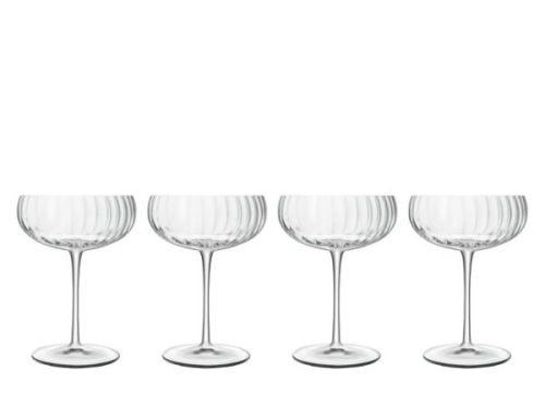 Coupe / Champagneglas, Optica, 30 cl, 4-pack - Luigi Bormioli