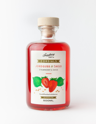 Cordials, Jordgubb & Shiso - Sandberg Drinks Lab