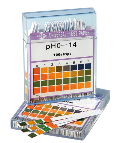 pH-indikatorstickor 0-14, 100-pack