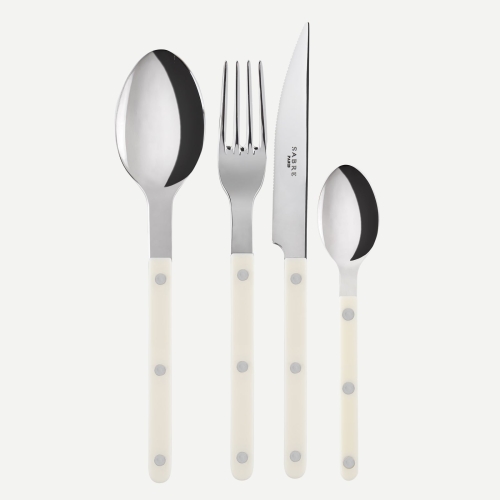 Bestickset, 4 delar, Bistrot, Ivory - Sabre Paris