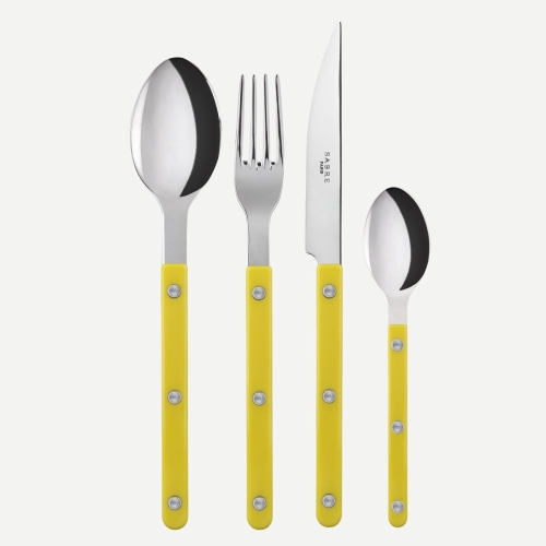 Bestickset, 4 delar, Bistrot, Yellow - Sabre Paris