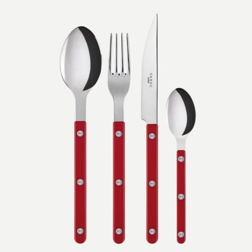 Bestickset, 4 delar, Bistrot, Red - Sabre Paris