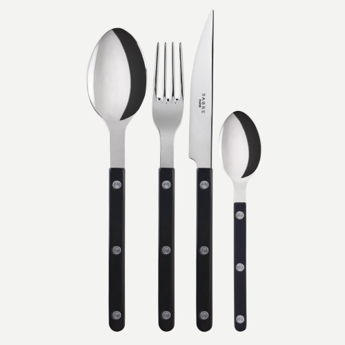 Bestickset, 4 delar, Bistrot, Black - Sabre Paris