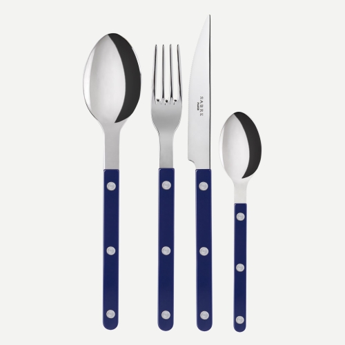 Bestickset, 4 delar, Bistrot, Navy Blue - Sabre Paris