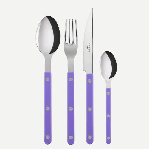 Bestickset, 4 delar, Bistrot, Mauve - Sabre Paris