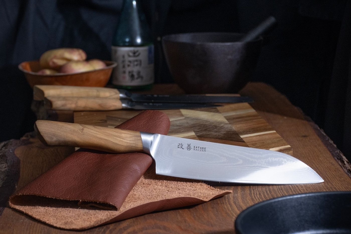 Kaizen Knife Set 3-pack Gyuto 21 cm, Santoku 18 cm & Petty 12 cm