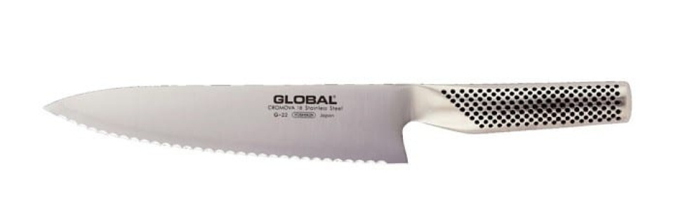Brödkniv G-22, 20cm - Global i gruppen Matlagning / Köksknivar / Brödknivar hos The Kitchen Lab (1073-10407)