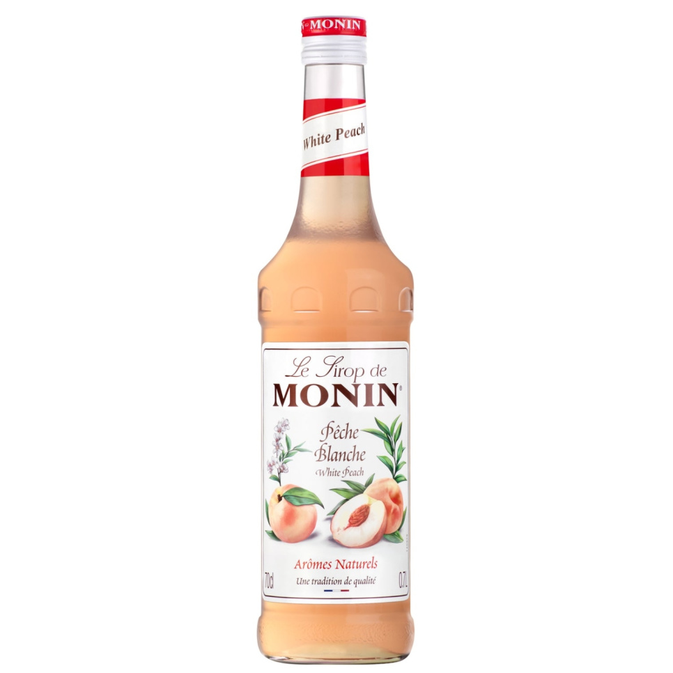 Monin White Peach Syrup 70 cl i gruppen Bar & Vin / Barutrustning / Övrig barutrustning hos The Kitchen Lab (1083-30777)