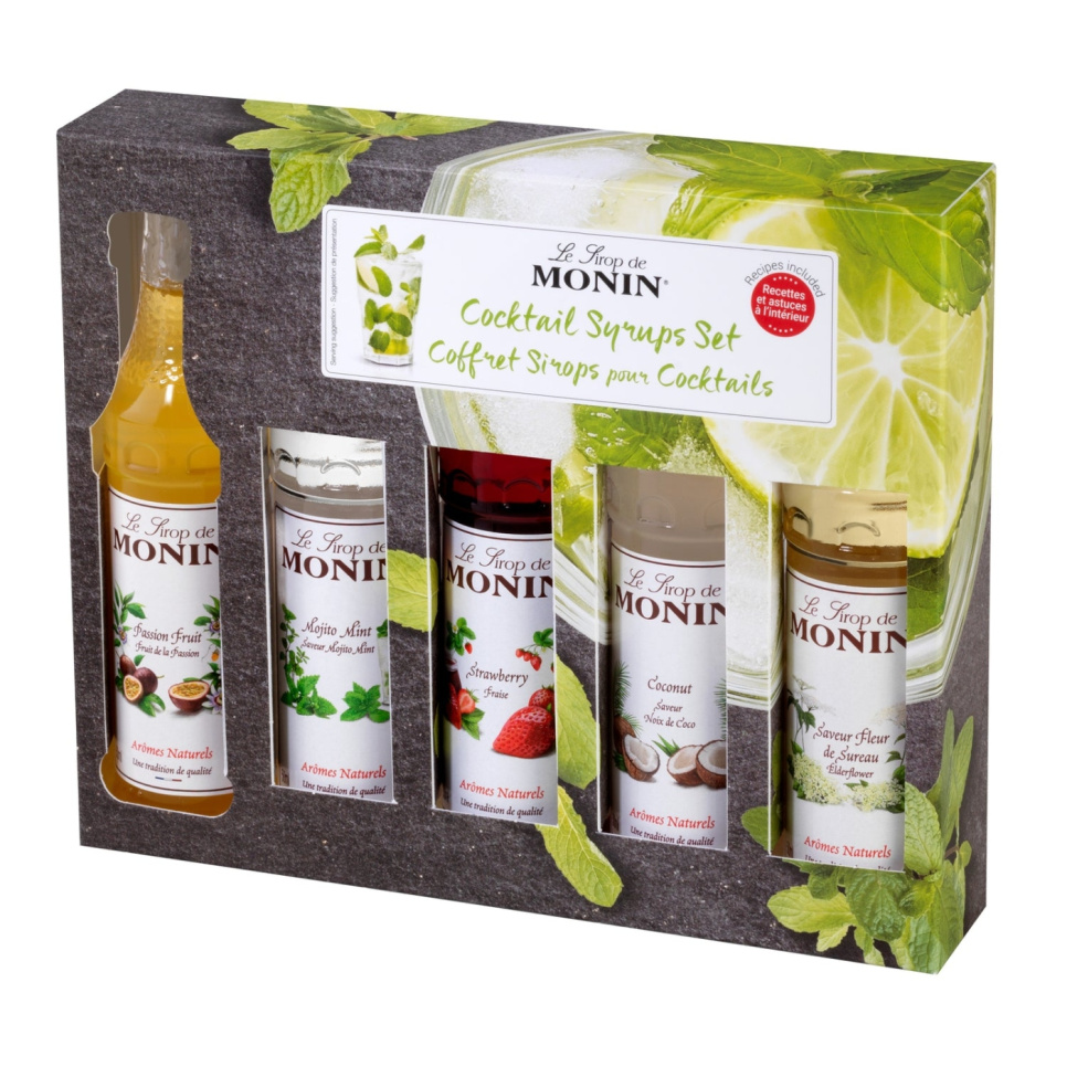 Monin Cocktail Set Syrup 5 x 5 cl i gruppen Bar & Vin / Barutrustning / Övrig barutrustning hos The Kitchen Lab (1083-30785)