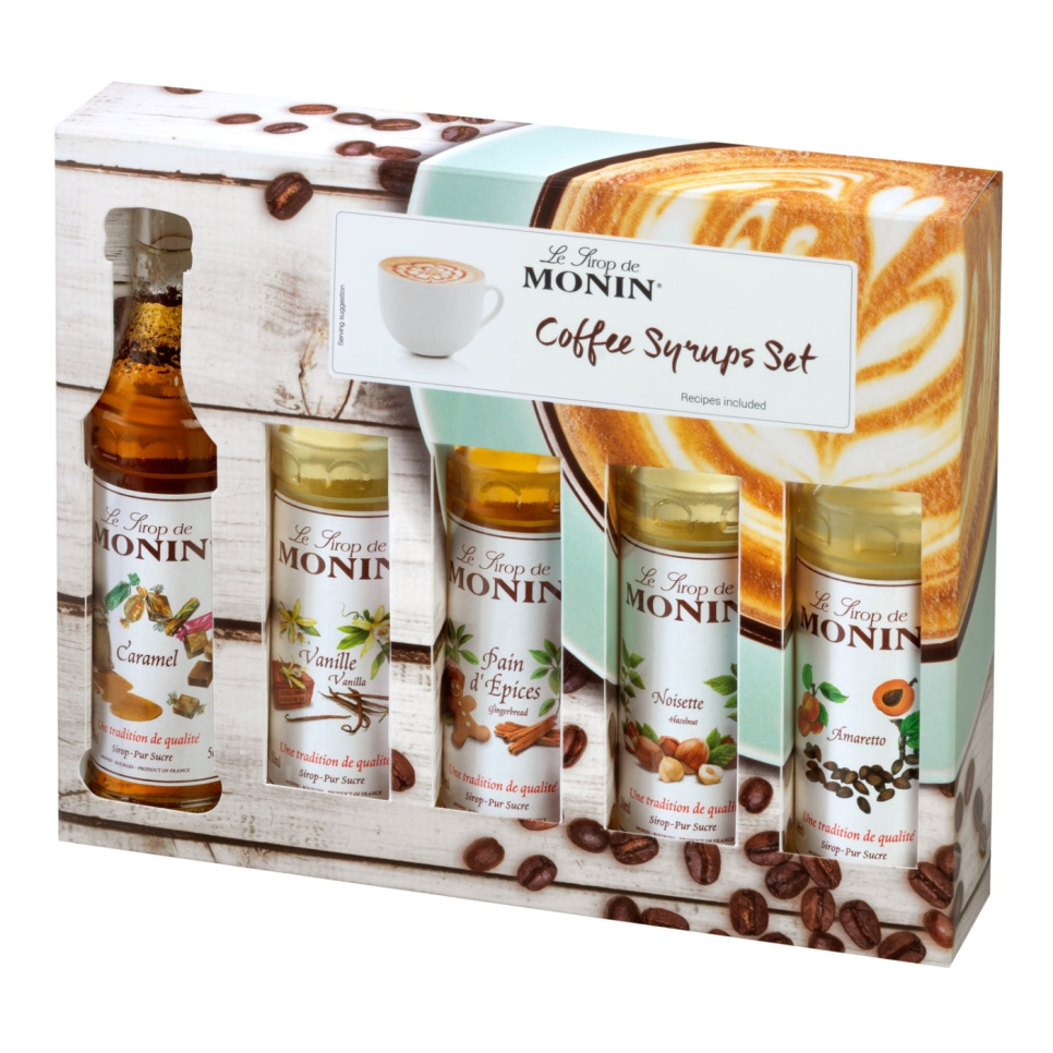 Monin Coffee Set Syrup 5 x 5 cl i gruppen Bar & Vin / Barutrustning / Övrig barutrustning hos The Kitchen Lab (1083-30786)