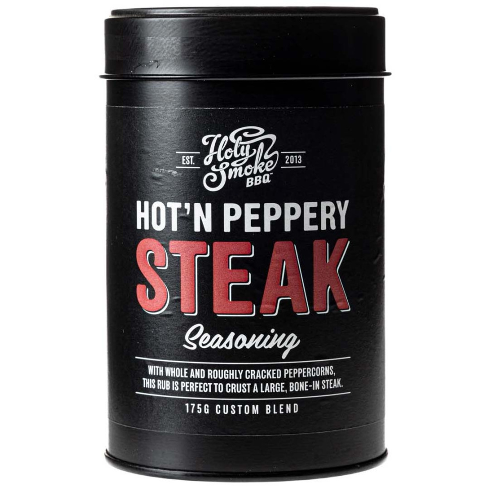 Peppery Steak, Kryddblandning, 175g - Holy Smoke BBQ i gruppen Matlagning / Kryddor & Smaksättare / Kryddor hos The Kitchen Lab (1282-28166)