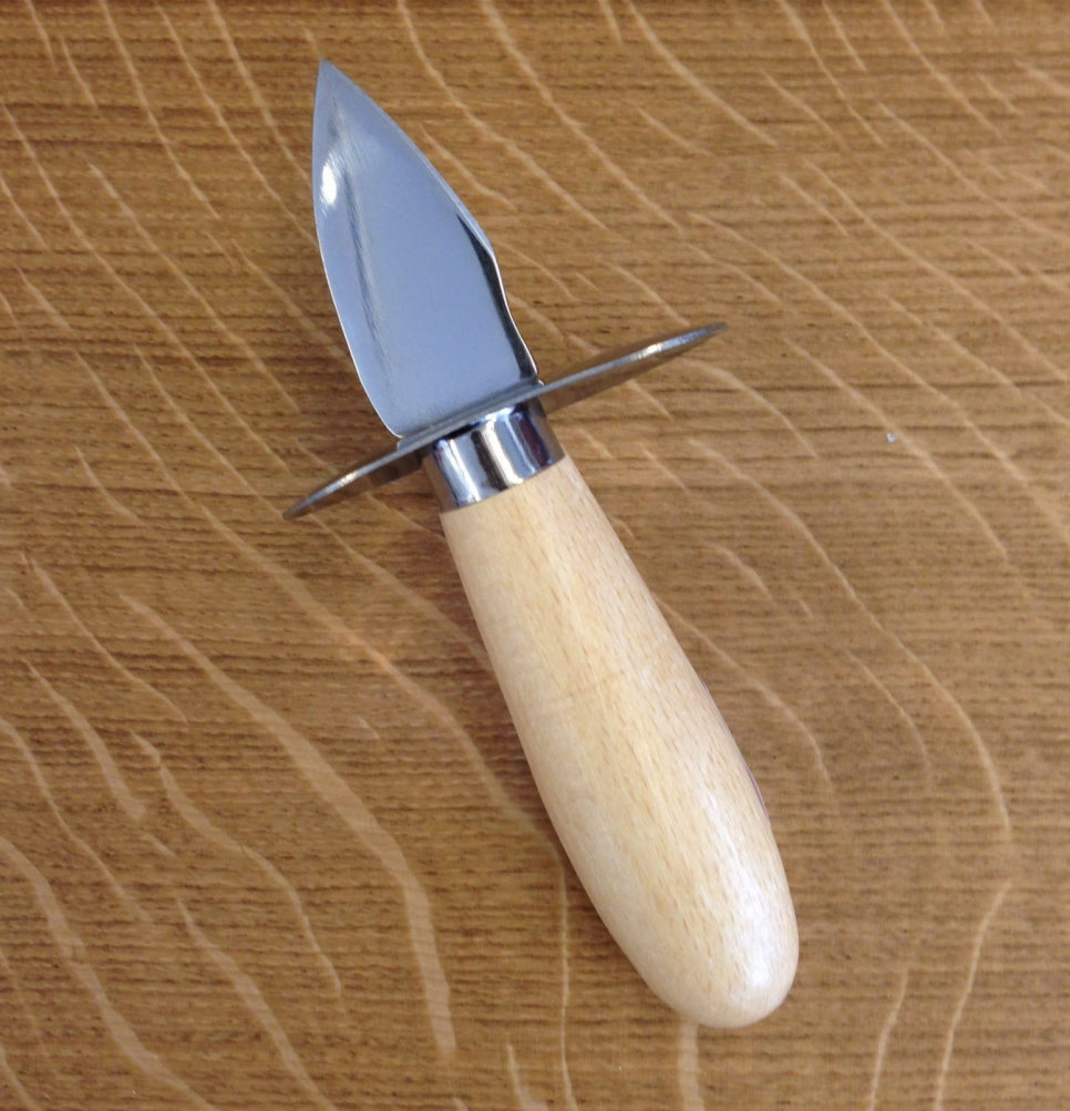 Ostronkniv med skydd, trähandtag - Déglon i gruppen Dukning / Bestick / Skaldjursbestick hos KitchenLab (1525-14239)