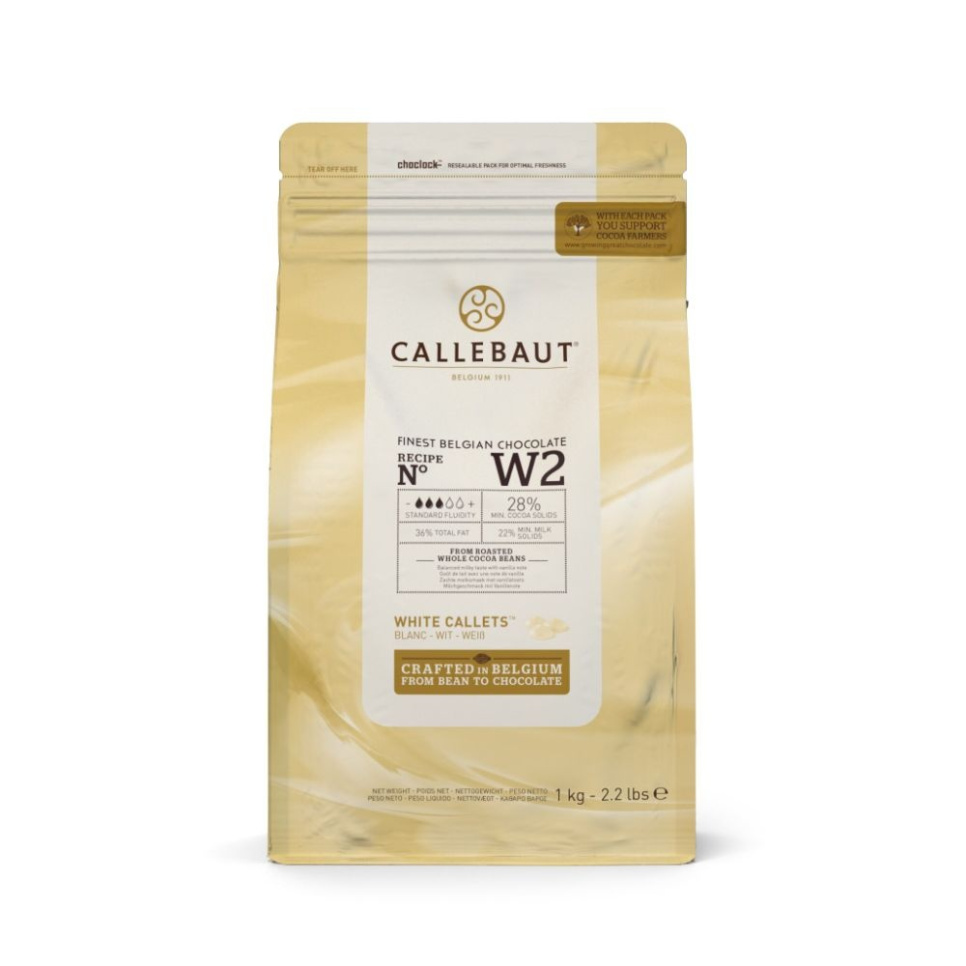 Couverture, vit choklad 28 %, pellets, 1 kg - Callebaut i gruppen Bar & Vin / Barutrustning / Övrig barutrustning hos The Kitchen Lab (1827-25847)