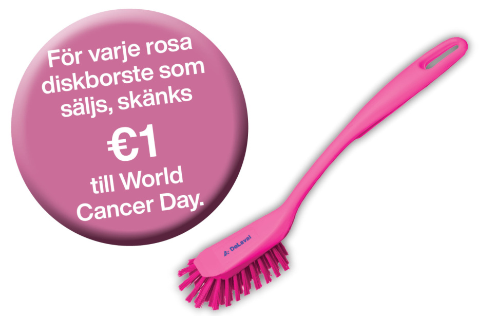 Diskborste - DeLaval - Rosa (World Cancer Day) i gruppen Köksinredning / Renhållning hos The Kitchen Lab (2024-29581)